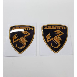 Abarth gel Badges adesivos 60mm x2