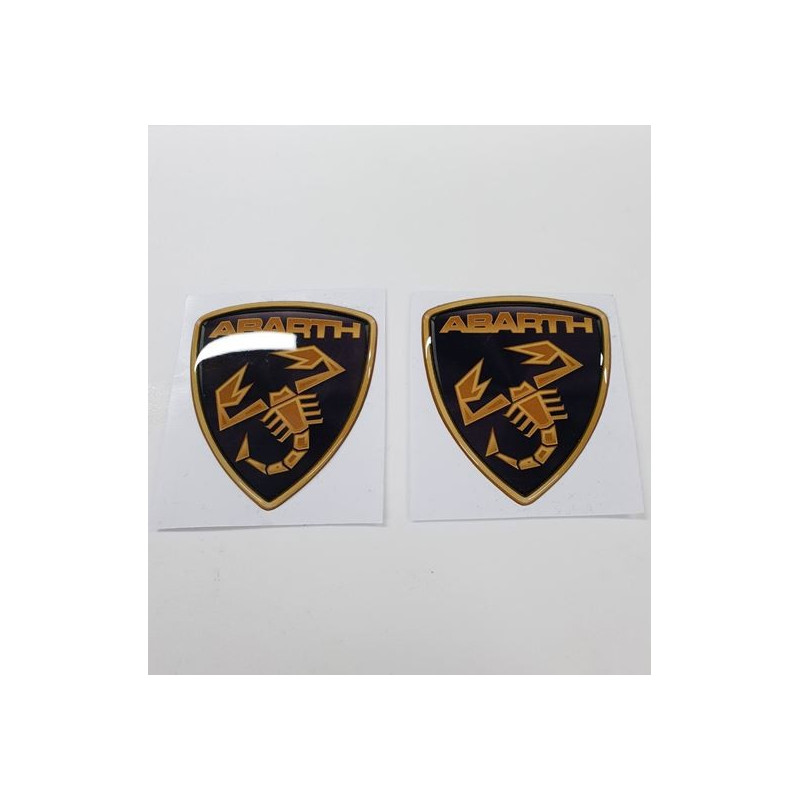 Abarth gel Badges Adesivi 60mm x2