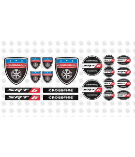 Crossfire Karmann AMG GEL Stickers decals (Compatible Product)