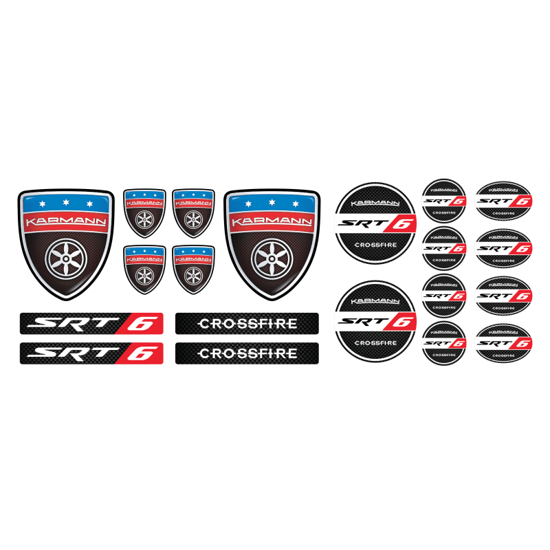 Crossfire Karmann AMG GEL Stickers decals