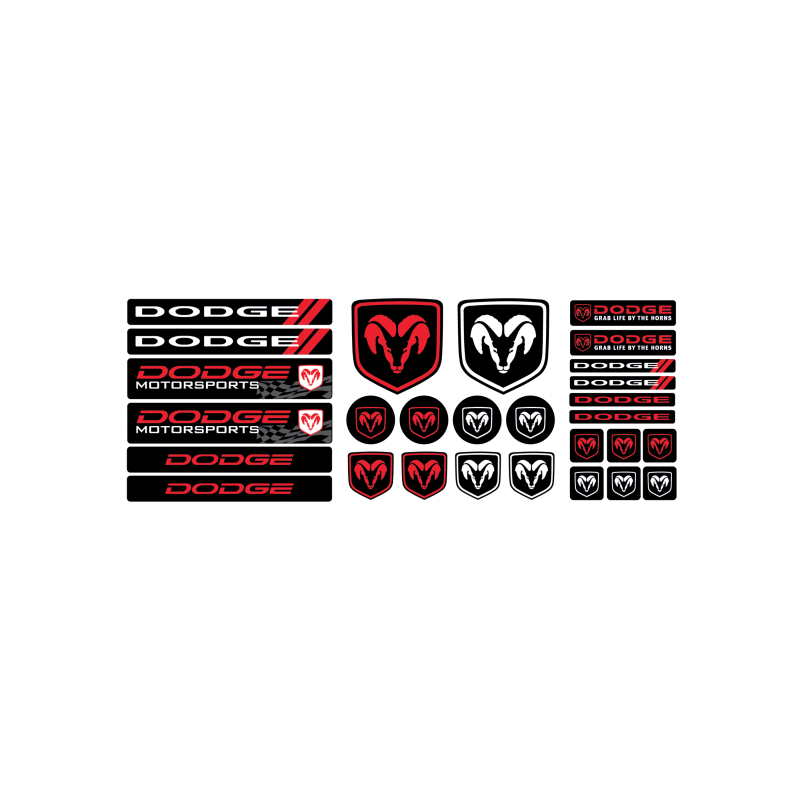 DODGE GEL Adesivi x28