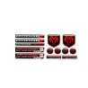 DODGE GEL Stickers decals x13