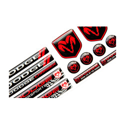 DODGE GEL adesivos x13