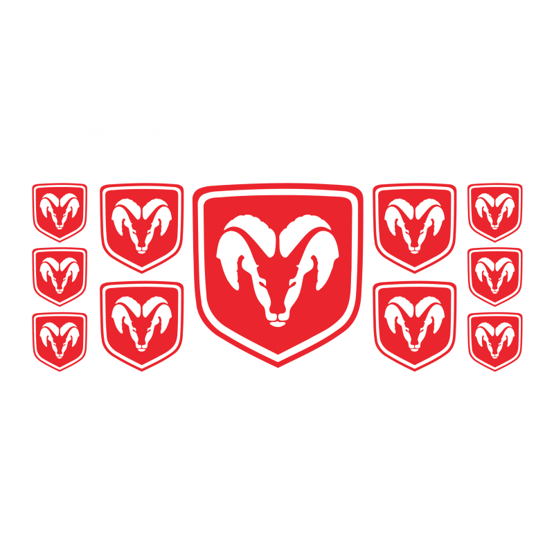 DODGE GEL adesivos x11