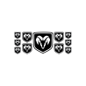 DODGE GEL Adesivi x11