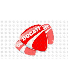 DUCATI GEL Stickers decals x3 (Compatible Product)