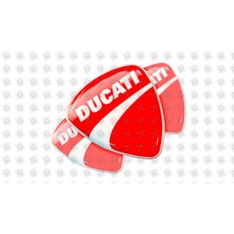 DUCATI GEL Stickers decals x3