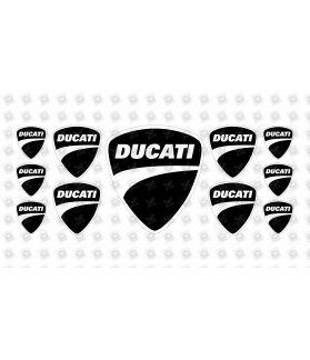 DUCATI corse GEL Stickers decals x11 (Compatible Product)