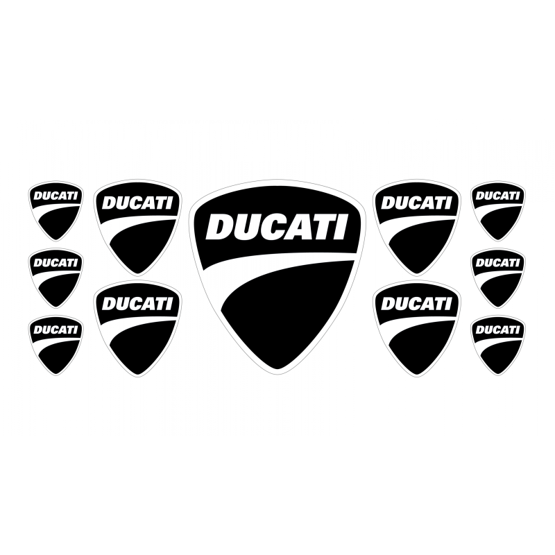 DUCATI corse GEL adesivos x11
