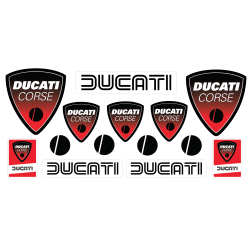DUCATI corse GEL Aufkleber x14