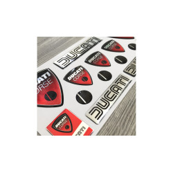 DUCATI corse GEL Stickers decals x12