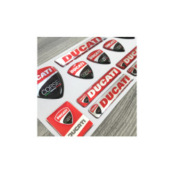 DUCATI corse GEL Stickers decals x12