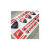 DUCATI corse GEL Aufkleber x12