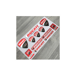 DUCATI corse GEL Stickers decals x12