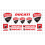DUCATI corse GEL Stickers decals x12 (Compatible Product)