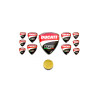 DUCATI GEL Stickers decals x11