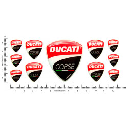 DUCATI GEL Stickers decals x11