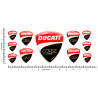 DUCATI GEL Stickers decals x11