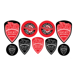 DUCATI GEL Autocollant x9