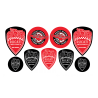 DUCATI GEL Aufkleber x9
