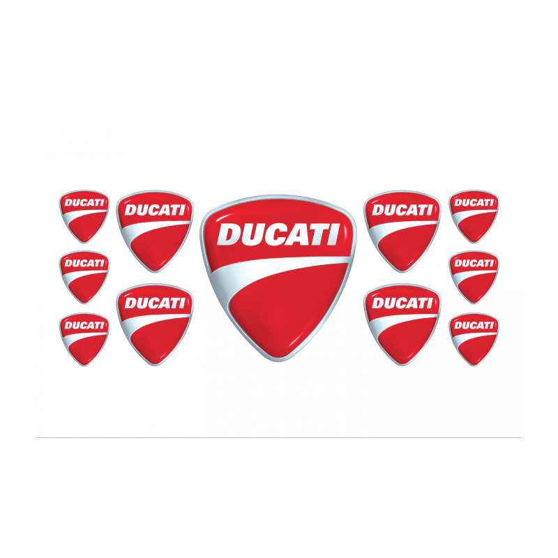 DUCATI GEL adesivos x11