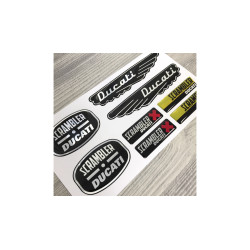 Ducati Scrambler 3d GEL Stickers decals x8