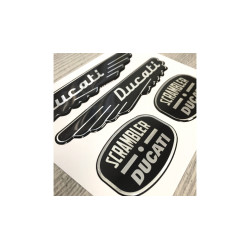 Ducati Scrambler 3d GEL Autocollant x4