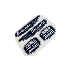 Ducati Scrambler 3d GEL adesivos x4