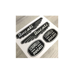 Ducati Scrambler 3d GEL Adesivi x4