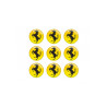 FERRARI GEL adesivos x9