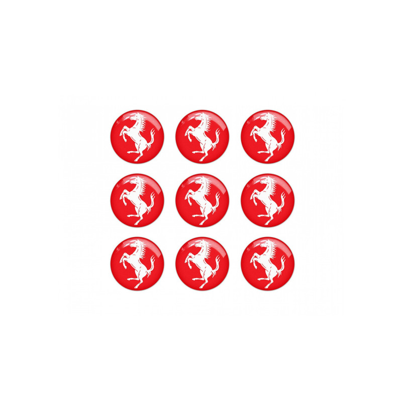 FERRARI GEL Stickers decals x9