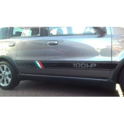 Fiat Panda 100HP Side Italian flag Stripes AUFKLEBER