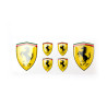 Ferrari gel Badges Stickers decals x6