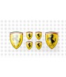 Ferrari gel Badges Stickers decals x6