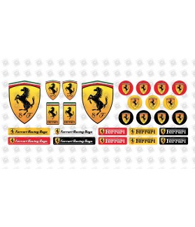 Ferrari gel Badges Stickers decals x27 (Compatible Product)