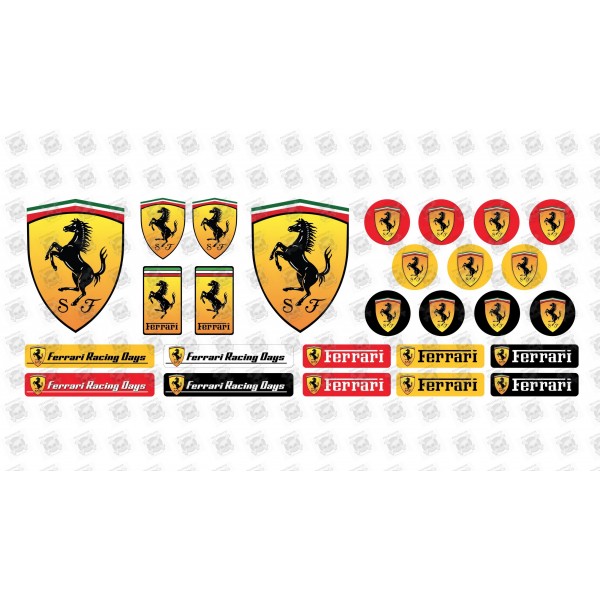Ferrari Vinyl Sticker Decal Logo at Rs 100/piece