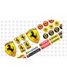 Ferrari gel Badges Stickers decals x19