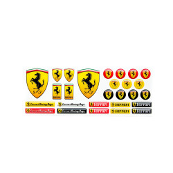 Ferrari gel Badges Stickers decals x19