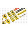 Ferrari gel Badges Stickers decals x12