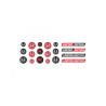 Honda domed emblems gel ADESIVOS x19