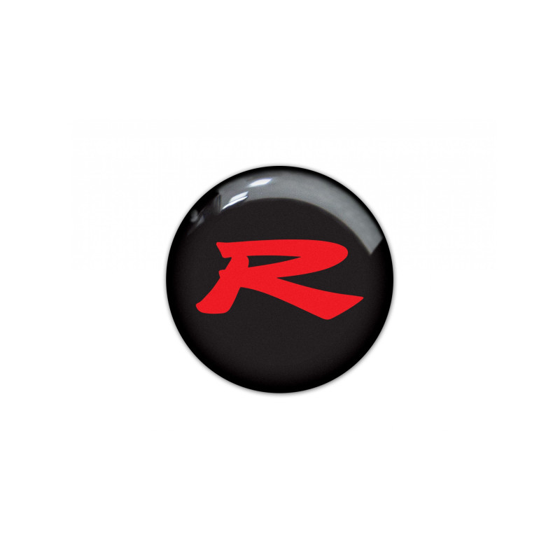 HONDA round black gel ADHESIVOS