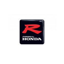 HONDA round black gel ADHESIVOS