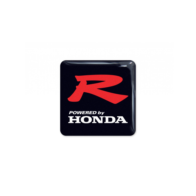 HONDA round black gel ADHESIVOS
