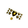 Lamborghini domed emblems gel AUTOCOLLANT x11