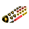 Lamborghini domed emblems gel ADESIVOS x22