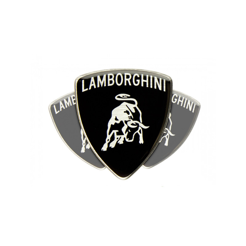 Lamborghini domed emblems gel DECALS x3