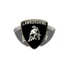 Lamborghini domed emblems gel AUTOCOLLANT x3