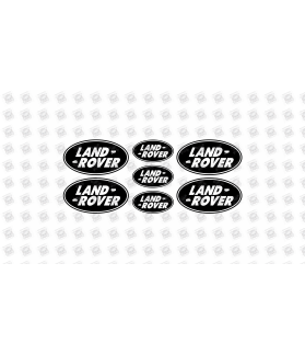 Land Rover domed emblems gel DECALS x7 (Compatible Product)