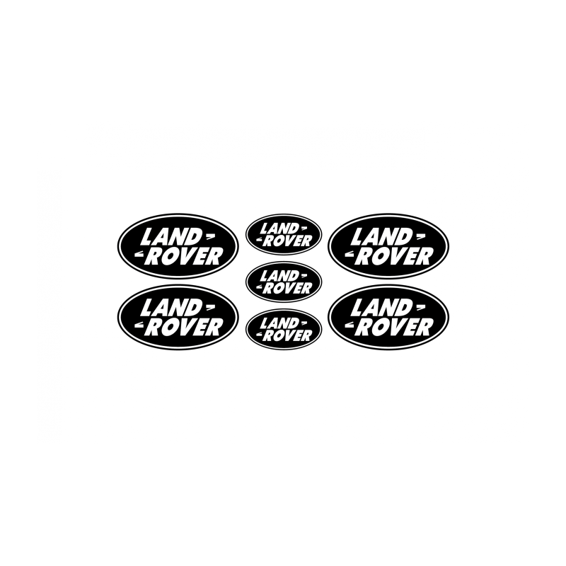 Land Rover domed emblems gel ADESIVOS x7