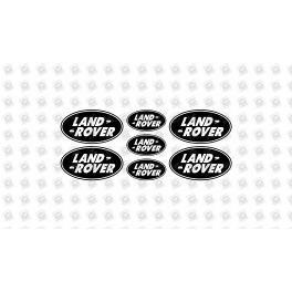 Land Rover domed emblems gel AUTOCOLLANT x7